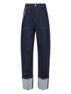 Sportmax Chain Straight Jeans In Blue