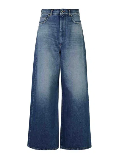 Sportmax Procida Blue Cotton Jeans