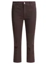 Sportmax Enna Straight-leg Cropped Jeans In Brown