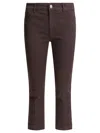 Sportmax Enna Straight-leg Cropped Jeans In Brown