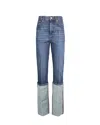 SPORTMAX GIUSTO JEANS WITH TURN-UP