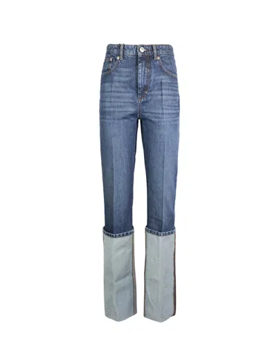 SPORTMAX GIUSTO JEANS WITH TURN-UP