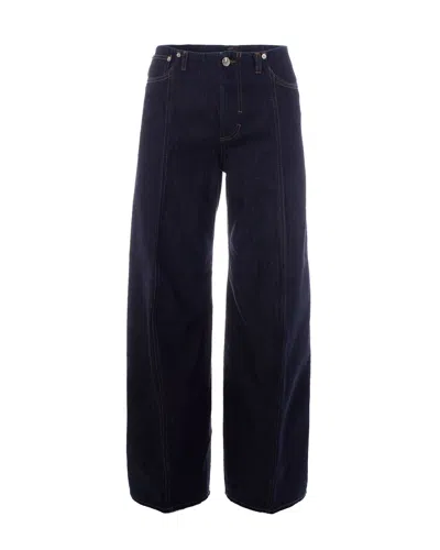 Sportmax Jeans Oversize Blu Notte In Blue