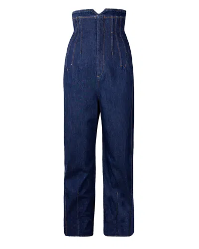 Sportmax Jeans With Belt Loops In Blue