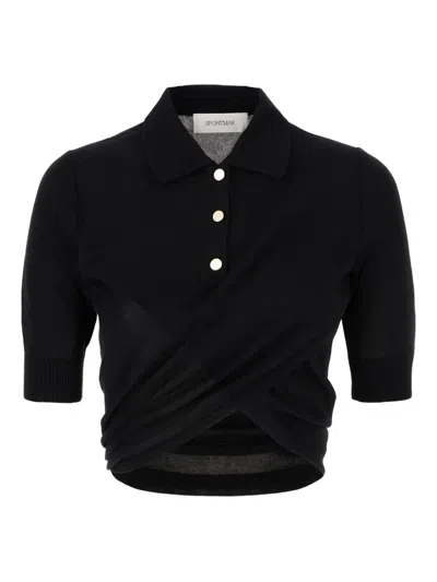 SPORTMAX JERSEY POLO TOP