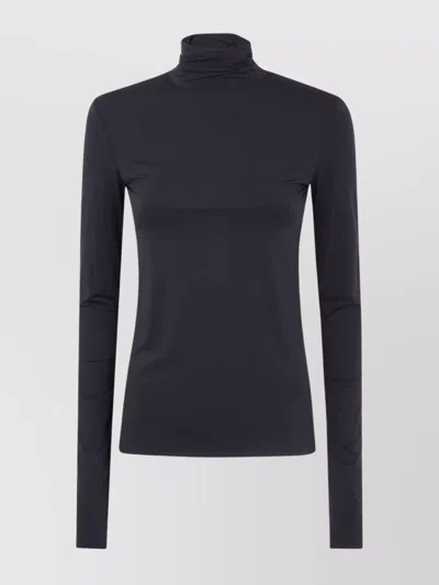 SPORTMAX JERSEY TURTLENECK SWEATER LONG SLEEVES