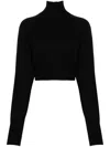 Sportmax Short Turtleneck Sweater In Black
