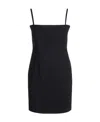 Sportmax Jokey Sqaure-neck Mini Dress In Black
