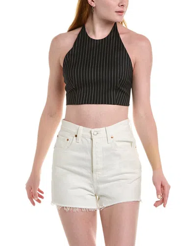 Sportmax Judy Wool-blend Top In Black