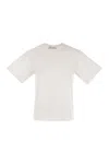 Sportmax Kabul - T-shirt Boxy In Cotone In White
