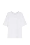 Sportmax Kabul - T-shirt Boxy In Cotone In White