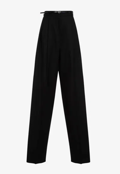 Sportmax Keins 12 Pants In Wool In Black