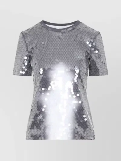 SPORTMAX KIBBUTZ SEQUINED ROUND NECK T-SHIRT