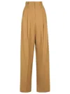 Sportmax 'kiens12' Brown Virgin Wool Pants In Brown
