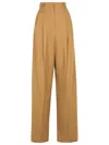Sportmax 'kiens12' Brown Virgin Wool Pants In Brown