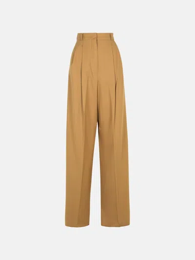 Sportmax 'kiens12' Brown Virgin Wool Pants