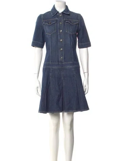 Pre-owned Sportmax Knee-length Dress In Blue