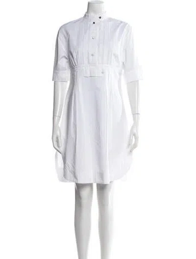 Pre-owned Sportmax Knee-length Dress In White