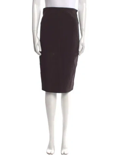 Pre-owned Sportmax Knee-length Skirt In Brown
