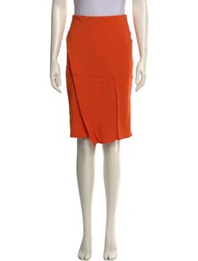 Pre-owned Sportmax Knee-length Skirt In Orange