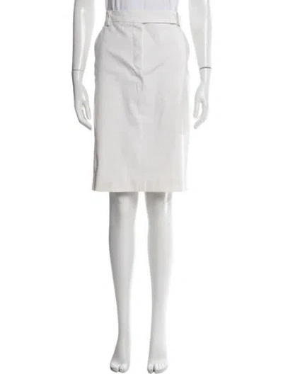 Pre-owned Sportmax Knee-length Skirt In White
