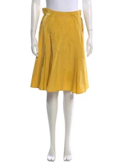 Pre-owned Sportmax Knee-length Skirt In Yellow