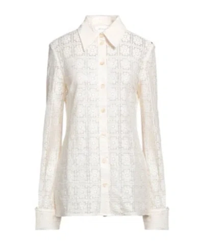 Sportmax Knitted Long-sleeve Shirt In White