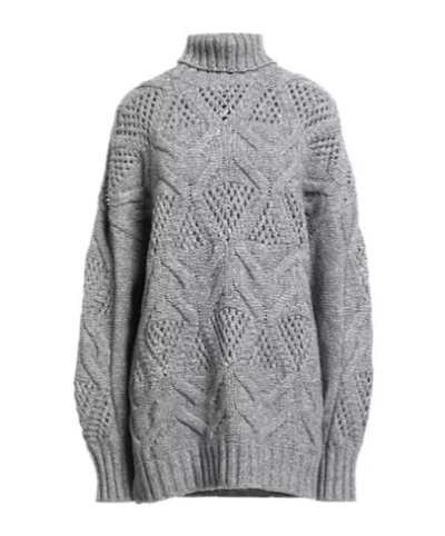 Sportmax Knitted Turtleneck Sweater In Multi