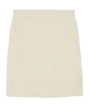 Sportmax Knitted Wool Miniskirt In White