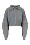Sportmax Cardigan Calipso In Misto Lana Grigio In Gray