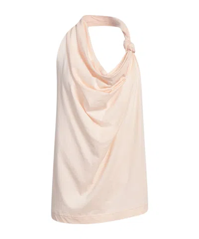 Sportmax Knot Detail Vest In Neutral