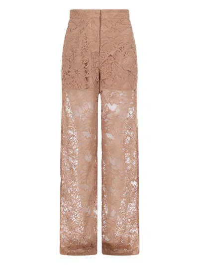 Sportmax Lace Pants In Brown
