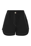 Sportmax Elastic Waist Shorts In Black