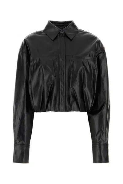 Sportmax Lamb Leather Liuti Jacket In Black