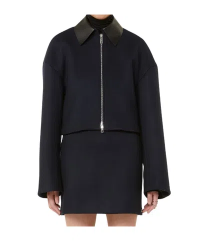 Sportmax Lapel Long-sleeved Casual Jacket In Black