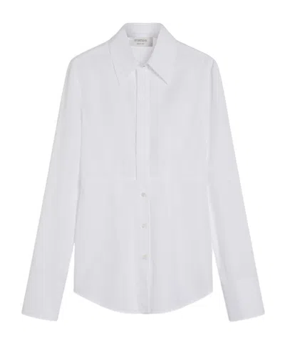 Sportmax Lapel Long-sleeved Shirt In White