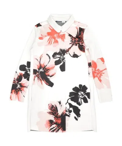 Sportmax Lapel Printed Casual Jacket In White