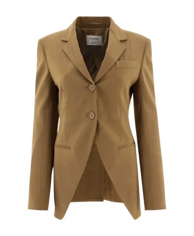 Sportmax Lapel Suit Jacket In Brown