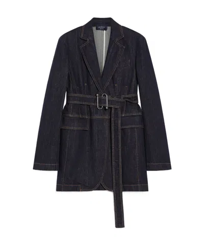 SPORTMAX SPORTMAX DOMINO BUTTON-UP DENIM JACKET
