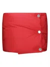 Sportmax Large Technical Fabric Scarf With Button Closure In Intense Red In Red