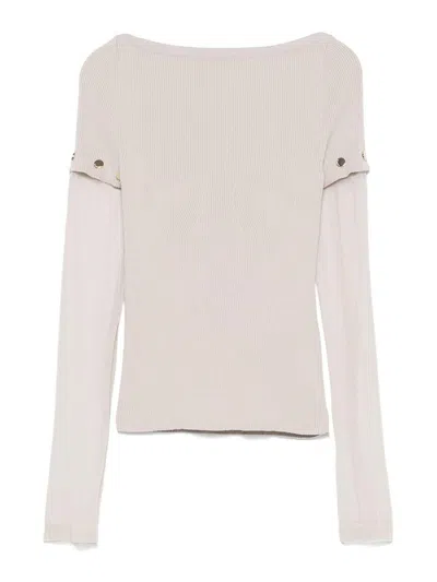 SPORTMAX LAYERED CREWNECK SWEATER