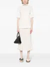 Sportmax Layered-effect T-shirt In White