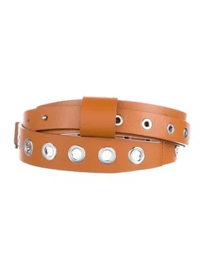 Pre-owned Sportmax Leather Belt In Brown
