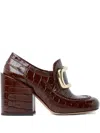Sportmax Women Oliato High Heel Loafers In Brown