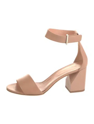 Pre-owned Sportmax Leather Sandals In Neutral