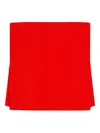Sportmax Strapless Flared Crop Top With Leather Straps
