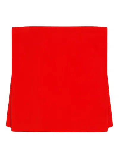 SPORTMAX LEATHER-STRAP TOP