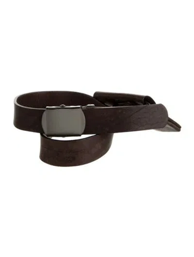 Pre-owned Sportmax Leather Waist Belt In Brown
