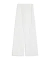 Sportmax Leisure Trousers With Low Waist And Wide Legs In White