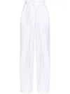 Sportmax Sport Max Cotton Trousers In White